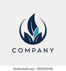 Create a logo for "Company" that emphasizes simplicity and beauty.