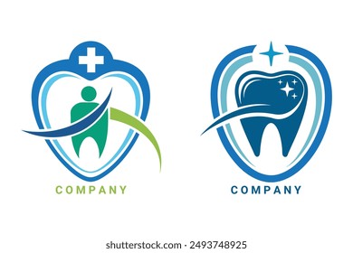 Create a memorable dental identity. Versatile vector logo for doctors, clinics, or healthcare. High quality for any project.