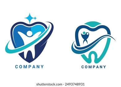 Create a memorable dental identity. Versatile vector logo for doctors, clinics, or healthcare. High quality for any project.