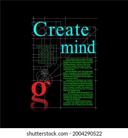 create mind boys t shirt graphic design