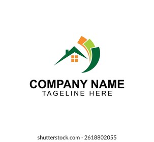 Diseño de logotipo de casa hipotecaria de Create