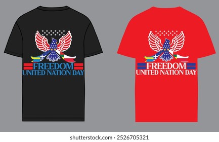 create a my won concept T-shirt design , united nation day 24th october on occasion.