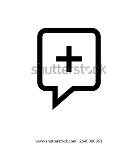 Create New Document Icon with Plus Symbol Vector