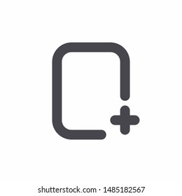 Create New File Icon With Outline Style