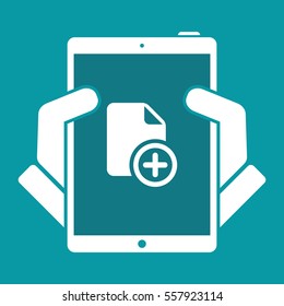 Create new file - Vector flat minimal icon