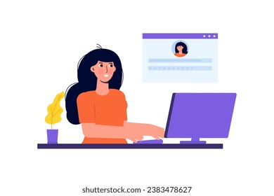 Create new password or account concept. Vector illustrations for banner, website, landing page, flyer.
