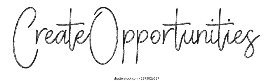 create opportunities text on white background.