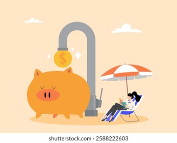 Create passive income to achieve financial freedom to increase wealth
