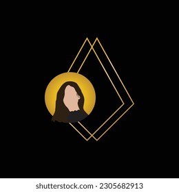 crear una imagen de perfil de retrato con una imagen única para la mercancía o la presentación