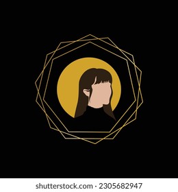 create a portrait profile picture with an unique for merchandise or display