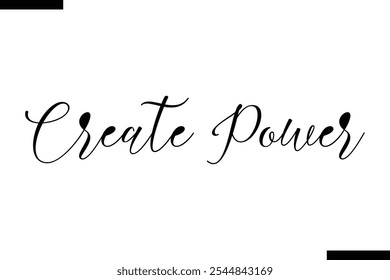 Create power abstract typography text motivational quotes