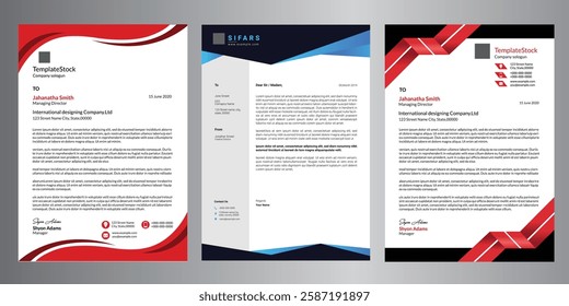 Create a professional corporate letterhead with our customizable template. Ideal for businesses, this sleek design offers a polished and brand-consistent look for all your official correspondence.