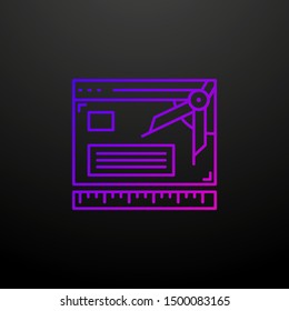 Create prototype nolan icon. Elements of web development set. Simple icon for websites, web design, mobile app, info graphics