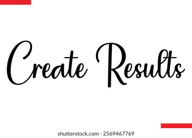 Create Results spirit quote modiren text typography