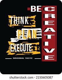 Create something new quote in modern typography. Design for your wall graphics, typographic poster, web design and office space graphics.