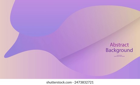 Create a soothing abstract background featuring a blend of soft pastel colors, including shades of purple, yellow, and pink. The design should consist of smooth, flowing curves and gradients to create