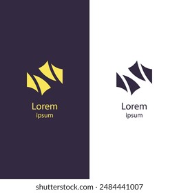Create destaca por su elegante logotipo abstracto. Perfecto para cualquier negocio moderno, personaliza los colores y agrega tu nombre de marca para que sea único en ti.