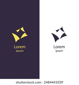 Create a standout identity with this sleek abstract logo. Perfect for any modern business, customize the colors and add your brand name to make it uniquely yours.