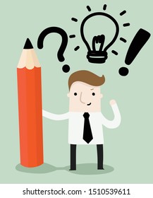 Create and start up business cartoon character ,vector and illustration business cartoon character