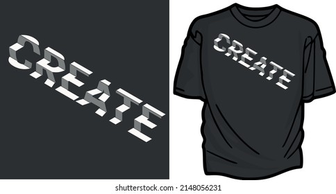Create step effect font vector file