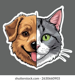 Create a sticker featuring a single face