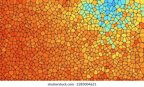 Create stunning backgrounds and textures with this abstract vector pattern. Featuring irregular shapes reminiscent of trencadis, this design is perfect for adding a unique touch to your project.
