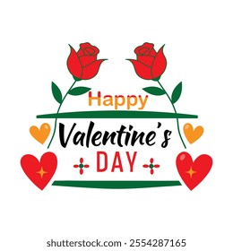 Create stunning Happy Valentine’s Day typography designs with romantic fonts, heart elements, and vibrant colors to express love and affection.