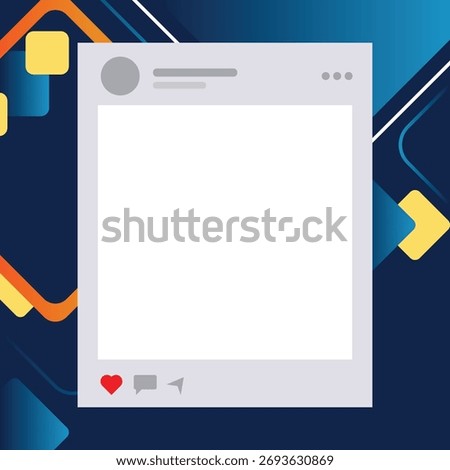 Create stunning social media content with this modern, shareable interface featuring a heart, comment bubble, and send icon for dynamic marketing.