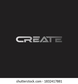 Create Text Modern logo vector design