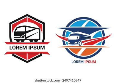 Create a transport company logo that signifies reliability and efficiency. Incorporate dynamic elements and bold colors to convey speed, connectivity, and a commitment to seamless global logistics.