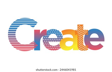 Create Typography Vector, Corporate Wall Branding, Office Branding Transparent Glass Sticker, Wall Decal