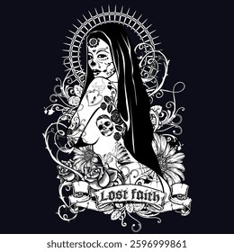 create unique custom vintage illustration 