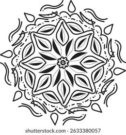 Create unique design mandala for illustrator