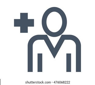 Create user account vector icon isolated