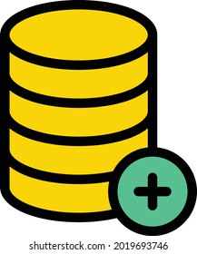 create vector colour line icon