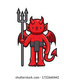 create vector designs for devil with a few details