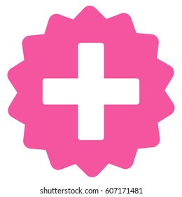 Create vector icon. Flat pink symbol. Pictogram is isolated on a white background. Designed for web and software interfaces.