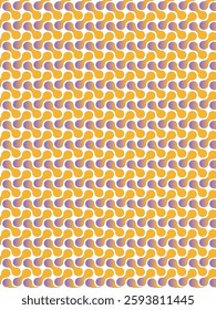 Create a vector icon illustration of a seamless pattern with colorful circles and dots. The pattern should have a modern and vibrant design