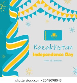 Create a Vibrant Kazakhstan Independence Day Post