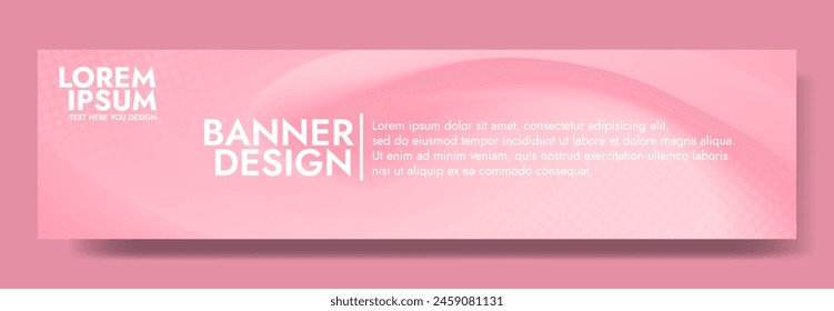 Create visually appealing promotional banners, social media posts, brochures, and presentation graphics with this beautiful smooth pink and orange abstract mesh blur banner template