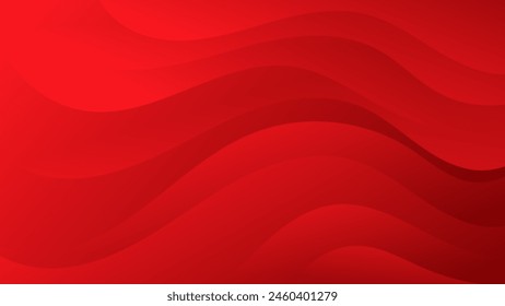 Create visually stunning visuals with this abstract gradient wave background showcasing a beautiful red color gradient. Suitable for website backgrounds, Social Media, Advertising, Presentation Desig