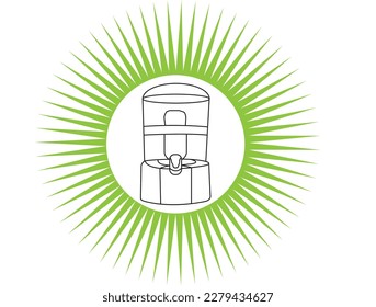 Create Water Filter Out Ling Design.