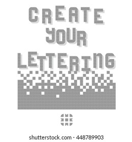 create your lettering with "panots" (tiles) of Barcelona.