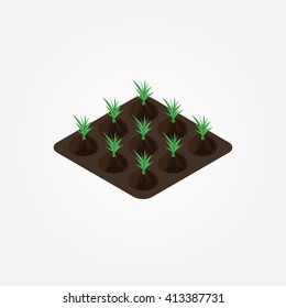Create your own farm. isometric design elements set. Vector illustration