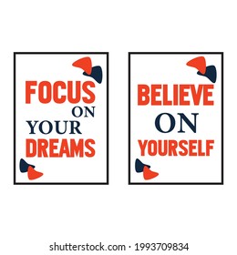 Create your own happiness, vector. Motivational inspirational life quotes. Positive thoughts, affirmations. Wording design isolated on white background, lettering. Wall art, artwork, wall decals