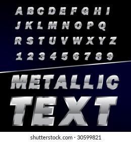 create your own metallic text