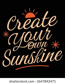 Create Your Own Sunshine Typography Design
