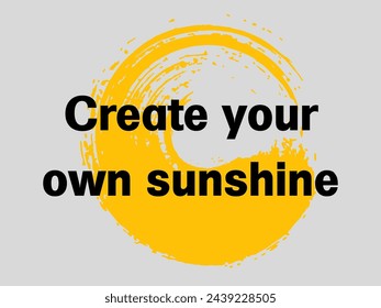 Create your own sunshine wisdom word