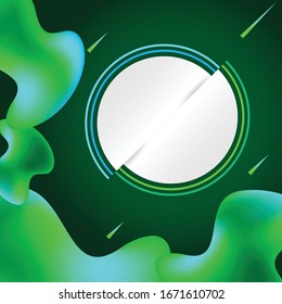 Created banner and liquid gradient background, stock vector