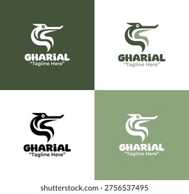 Created for brands seeking a distinctive Gharial emblem for conservation initiatives and nature organizations.